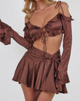 Valentina Top - Chocolate