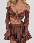 Valentina Top - Chocolate